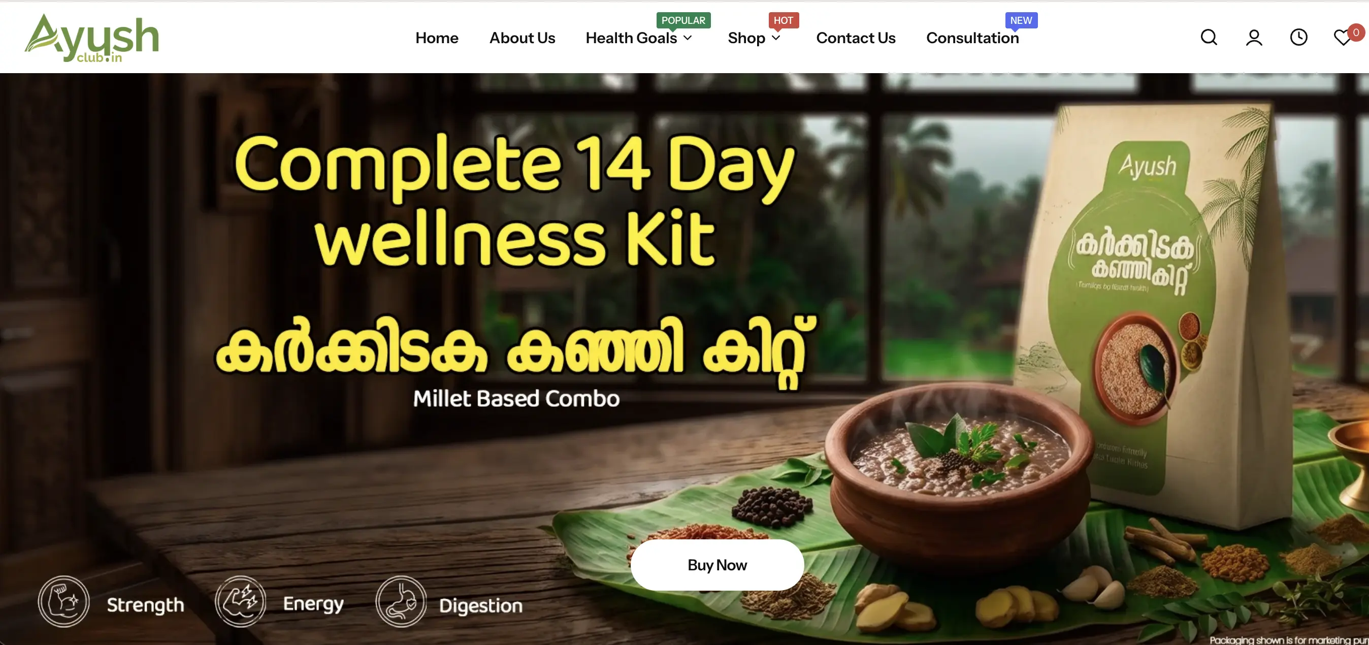 Ayush Club website